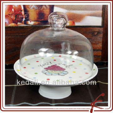 cake plate with dome